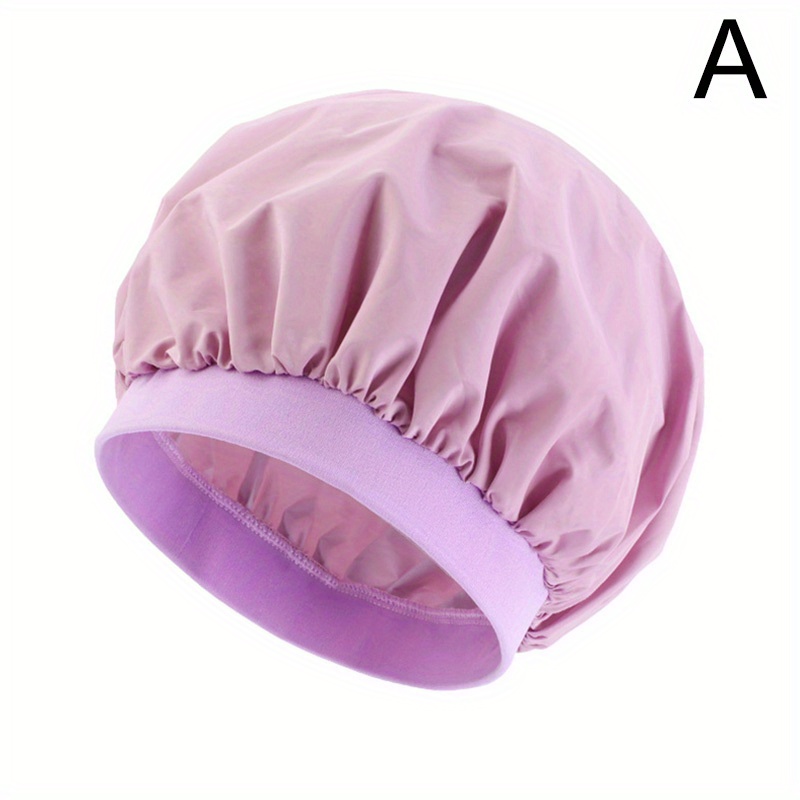 Solid Color Hair Bonnet, Waterproof Large Satin Bonnets For Sleeping, Hair  Bonnets For Women Braids Curly Hair Straight Hair, Hair With Elastic Wide  Band - Temu Australia