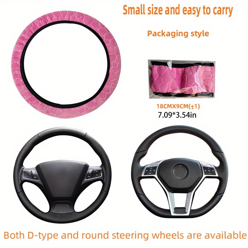 Super Soft Plush Elastic Car Steering Wheel Cover Keep Hands Temu