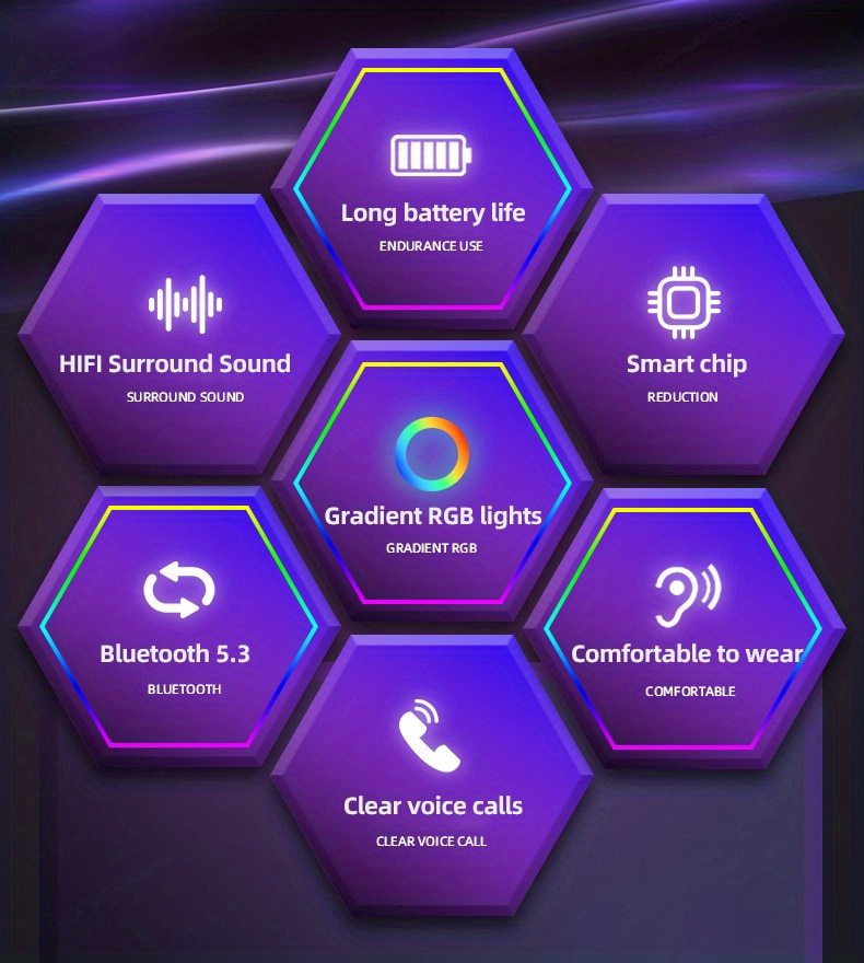 Lenovo LP80 Pro RGB TWS Headphones - White