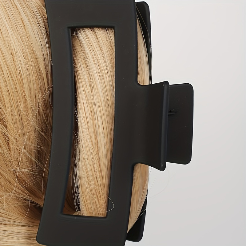 TEMU A Single Extra-large 13cm Shark Clip, A High-end Square Hair Claw With A For The Back Of .