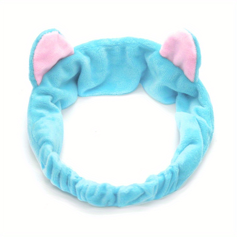 Cat Ears Headband Women Makeup Face Washing Cat Ears Bundle Headband