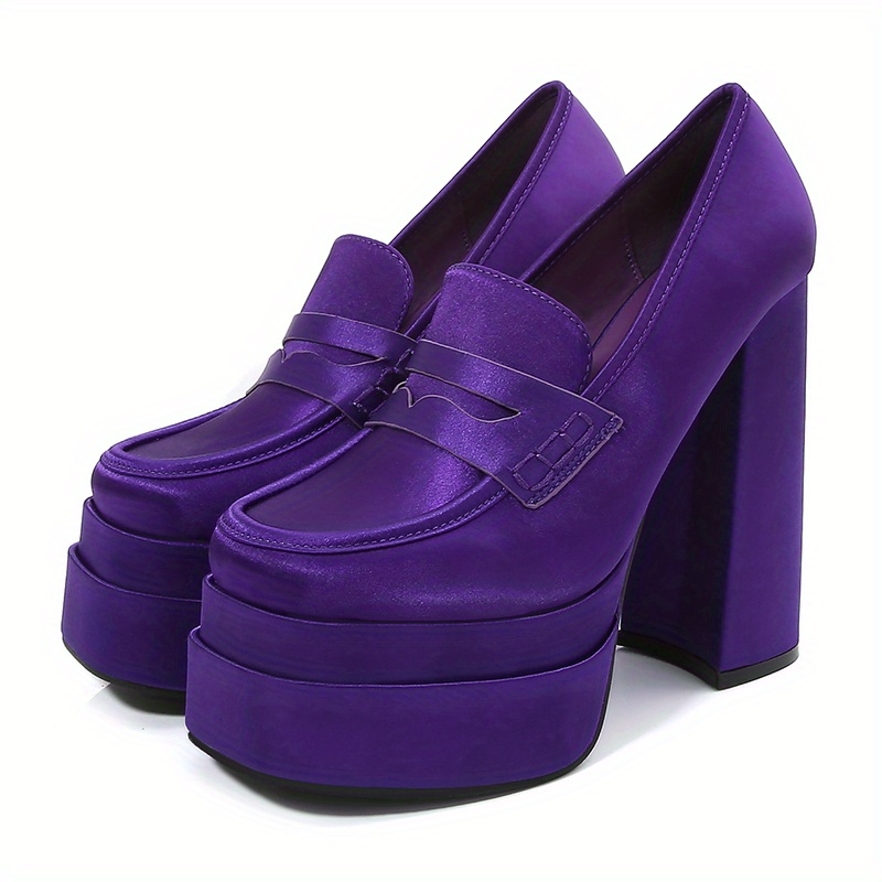 Purple on sale platform shoes