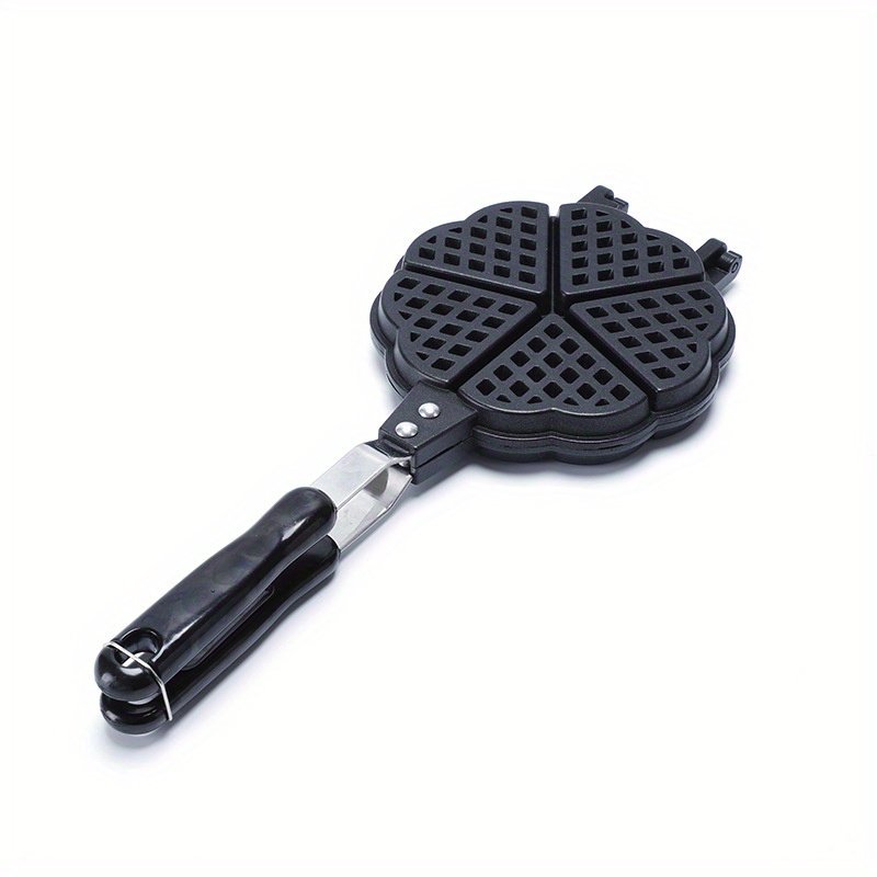 Heart Waffle Baking Pan For Gas Waffle Maker Double Sided - Temu