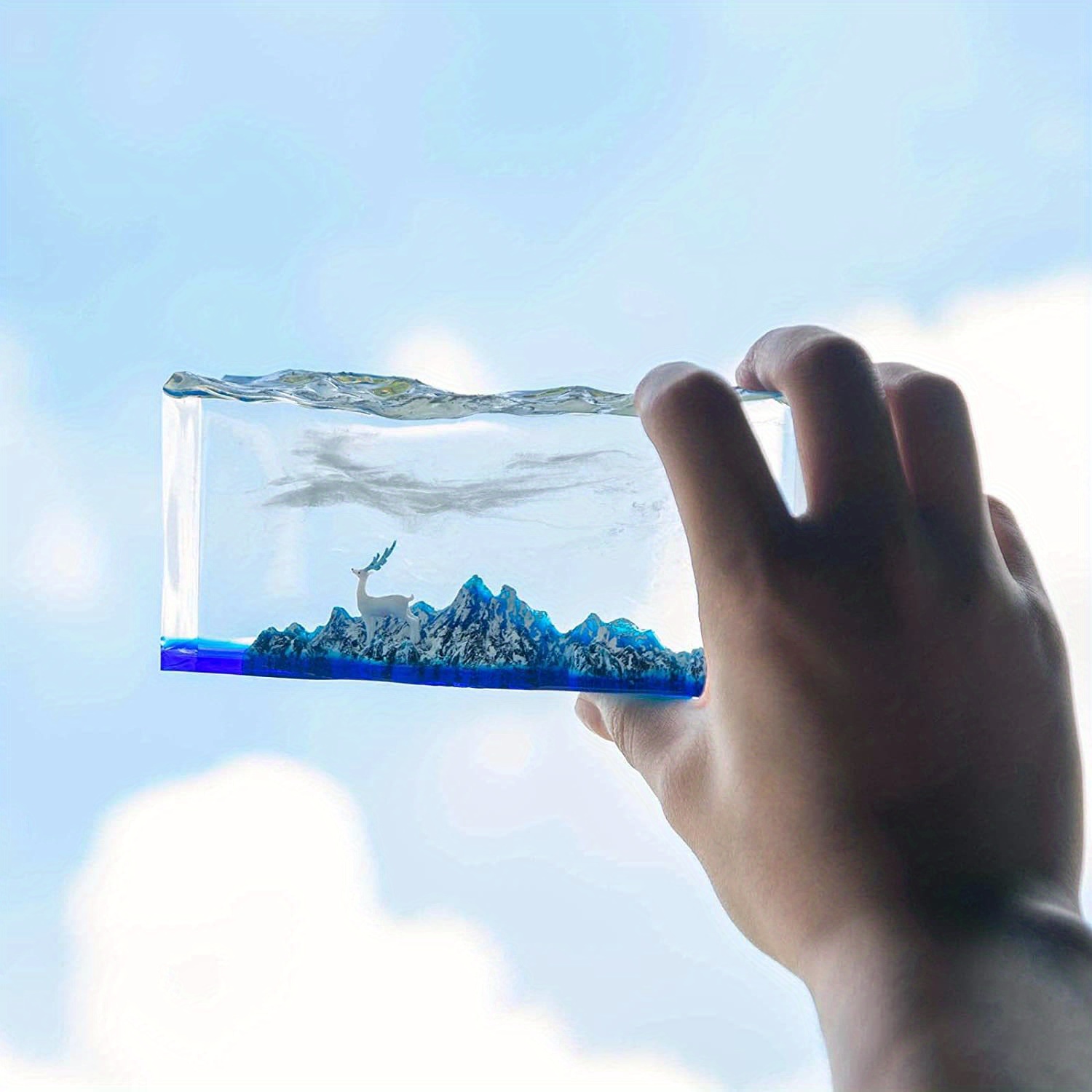 Diy Mountain Sea Crystal Resin Silicone Mold Ocean Wave Temu