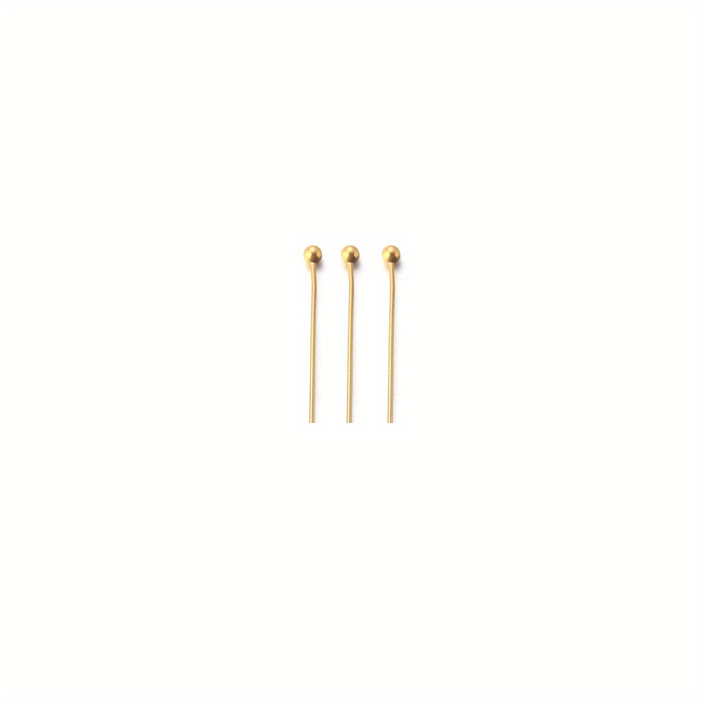 Safety Copper Ball Head Pins Length For Diy Jewelry Making - Temu