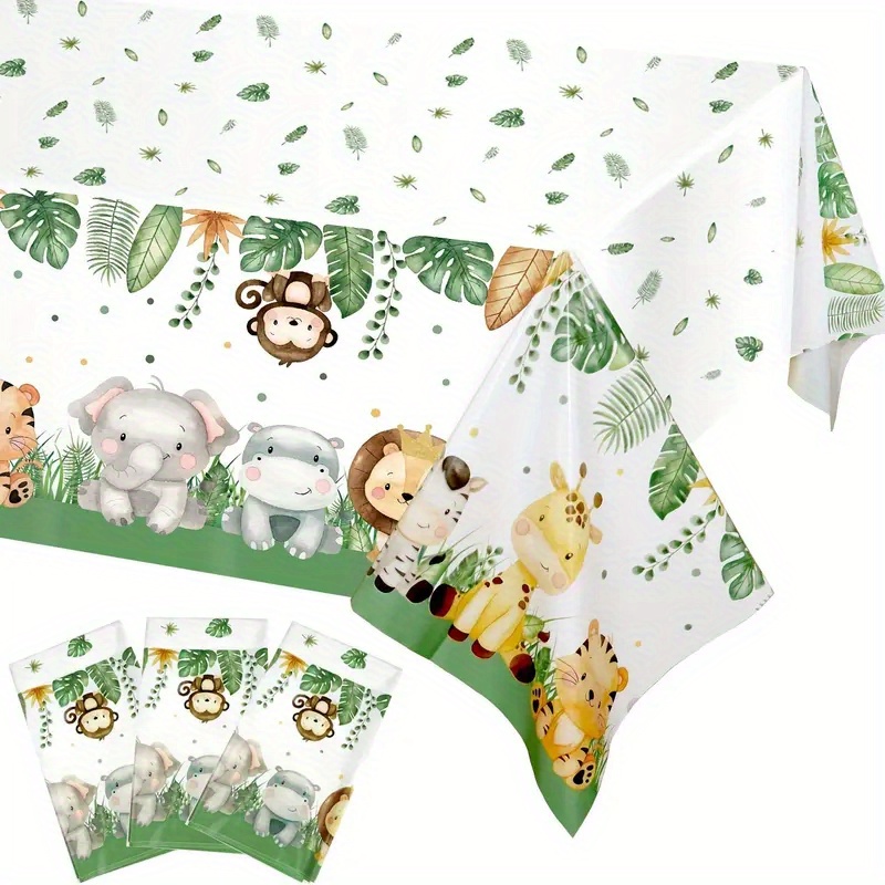 Gatherfun Mantel de papel para colorear infantil con temática de selva  safari, cubierta interactiva de mesa de actividades para fiestas de  cumpleaños