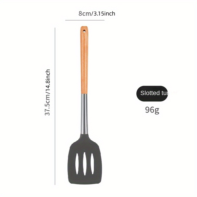 Slotted Turner Metal Spatula (14.8 inch)