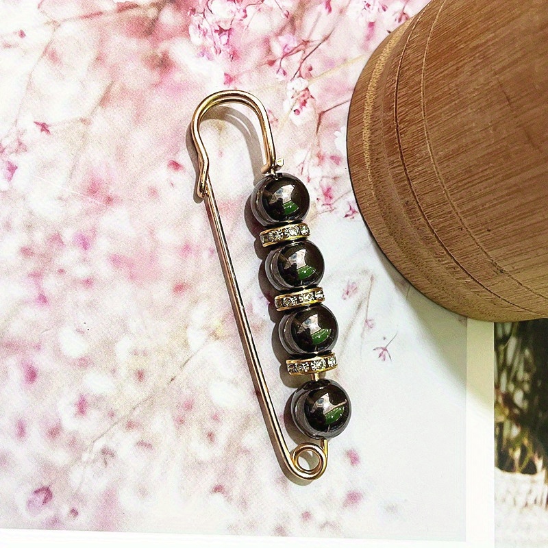 Faux Pearl Brooch Pins Sweater Shawl Clips