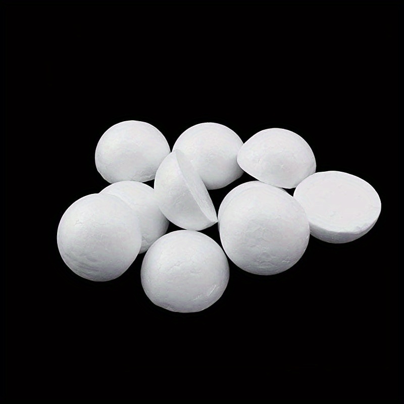 White Foam Balls Half Round Hemispherical Christmas Craft Temu