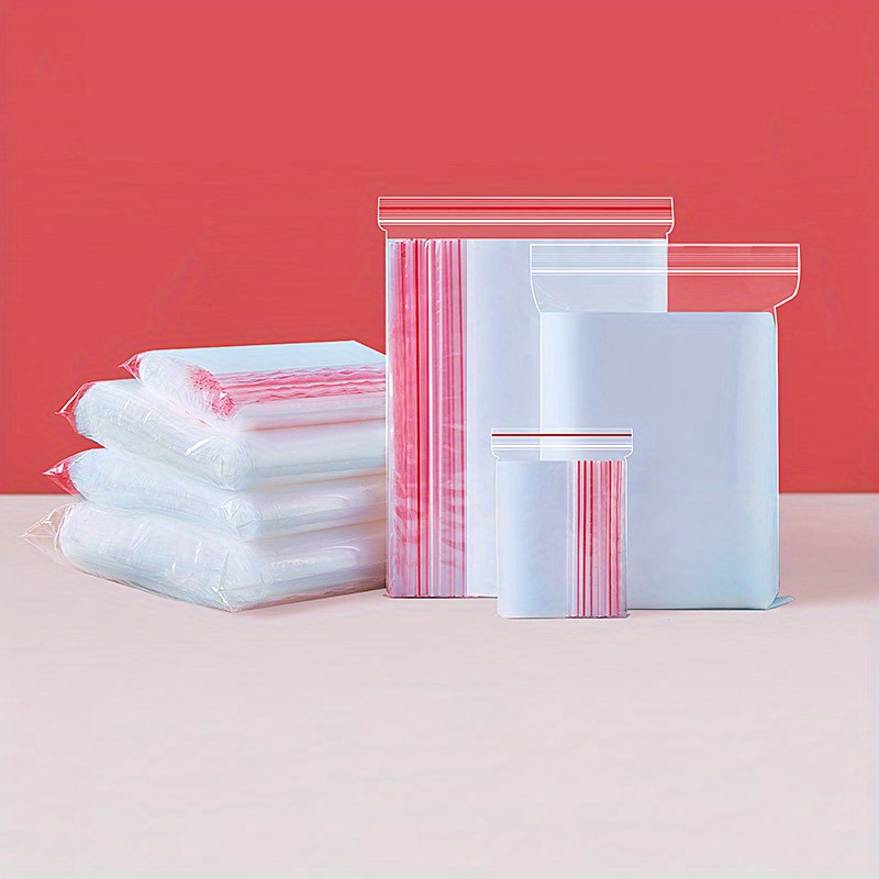 Radyan's Zipper Lock Bag Packet for Packing Materiel Clothes Storing Food,  Locking plastic bags, Clear zipper bags, Easy-close bags, Freezer zip bags  Zip-top bags, Seal-lock storage bags .