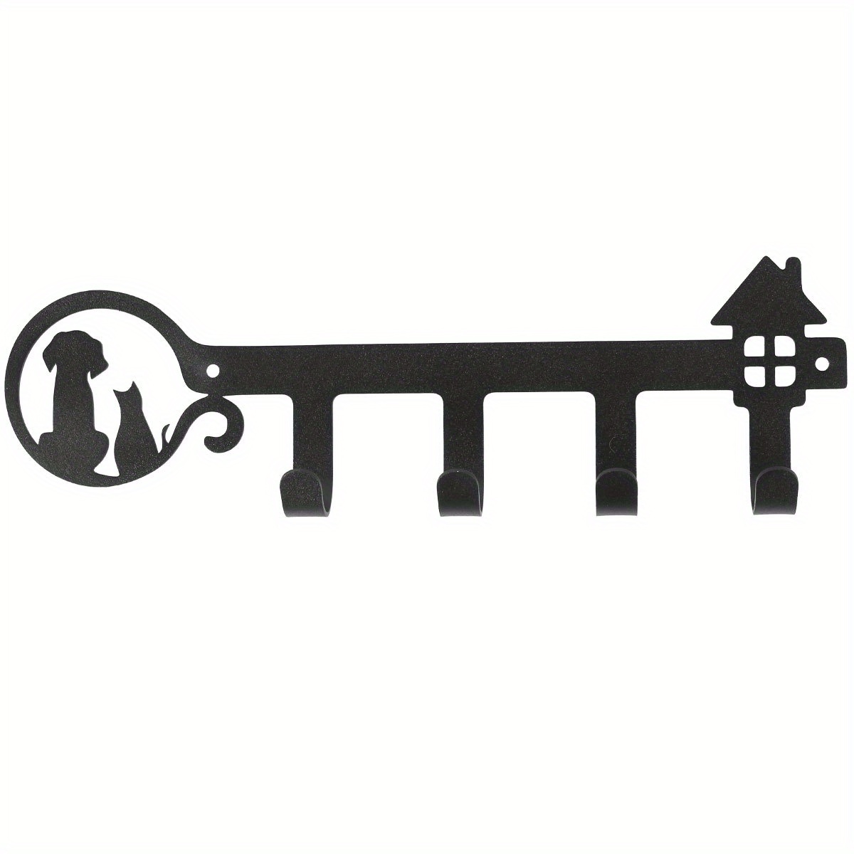 Schlüssel halter mit 4 Haken zur Dekoration Wand schlüssel Ständer Stanzen  Installation Schlüssel Kleiderbügel Haken halten ordentlich Eisen Schlüssel  halter - AliExpress