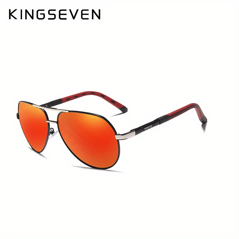 Kingseven Retro Aluminum Frame Polarized Sunglasses For Men Women Casual  Business Outdoor Sports Party Vacation Travel Driving Fishing Supplies  Photo Props - Jewelry & Accessories - Temu Canada