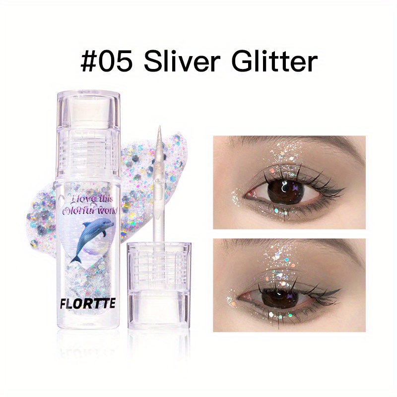 Flortte 9 Colors Glitter Liquid Eyeshadow Long Lasting Quick - Temu