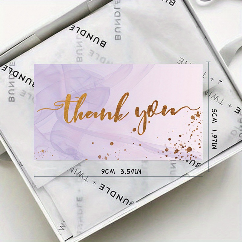 50pcs thank you cards thank you notes small business wedding gift cards christmas graduation baby shower details 7