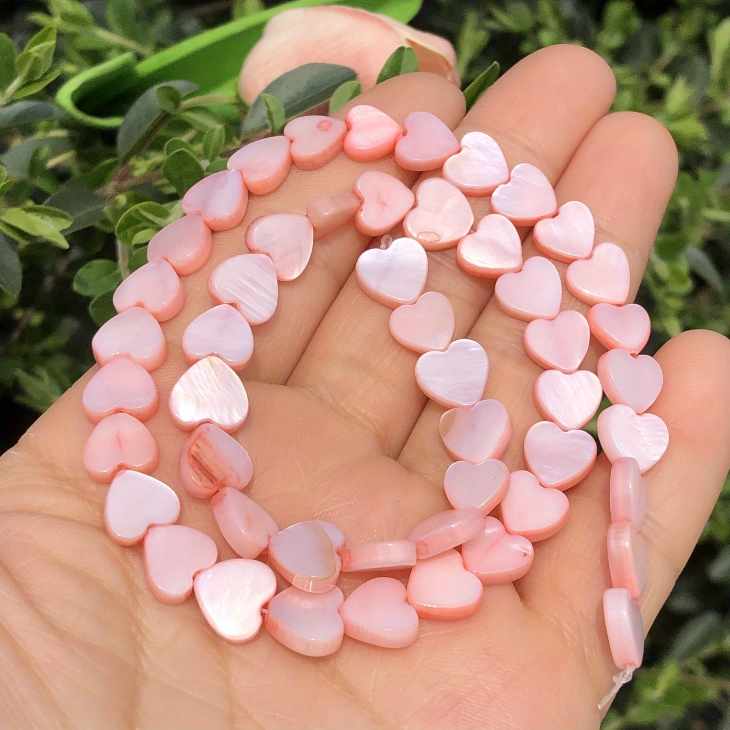 Candy Colors Small Stone Love Heart Shape Beads Freshwater - Temu