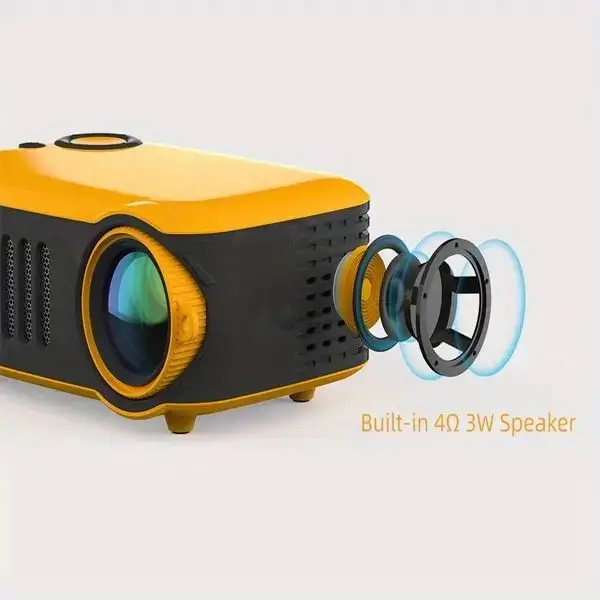 a2000 mini projector with full hdmi and usb compatibility small and powerful perfect for home theater details 3