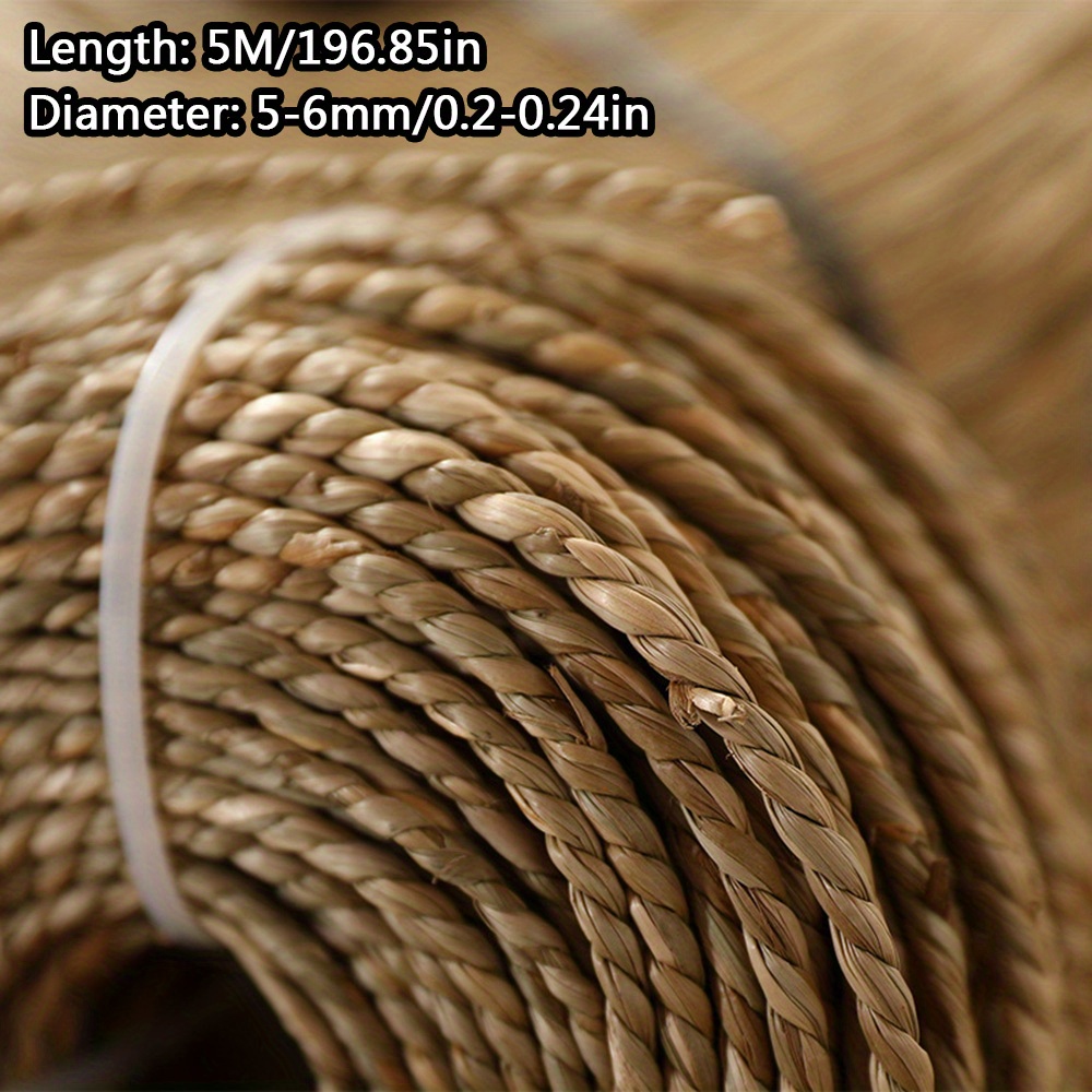 1pc seagrass rope single strand double strand water grass rope furniture repair handicraft accessories