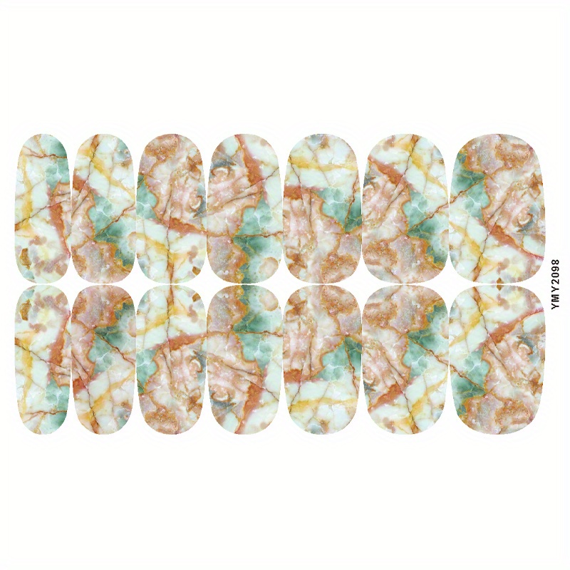 Marble Self-Adhesive Nail Polish Stickers - Manicure Decoration Kit