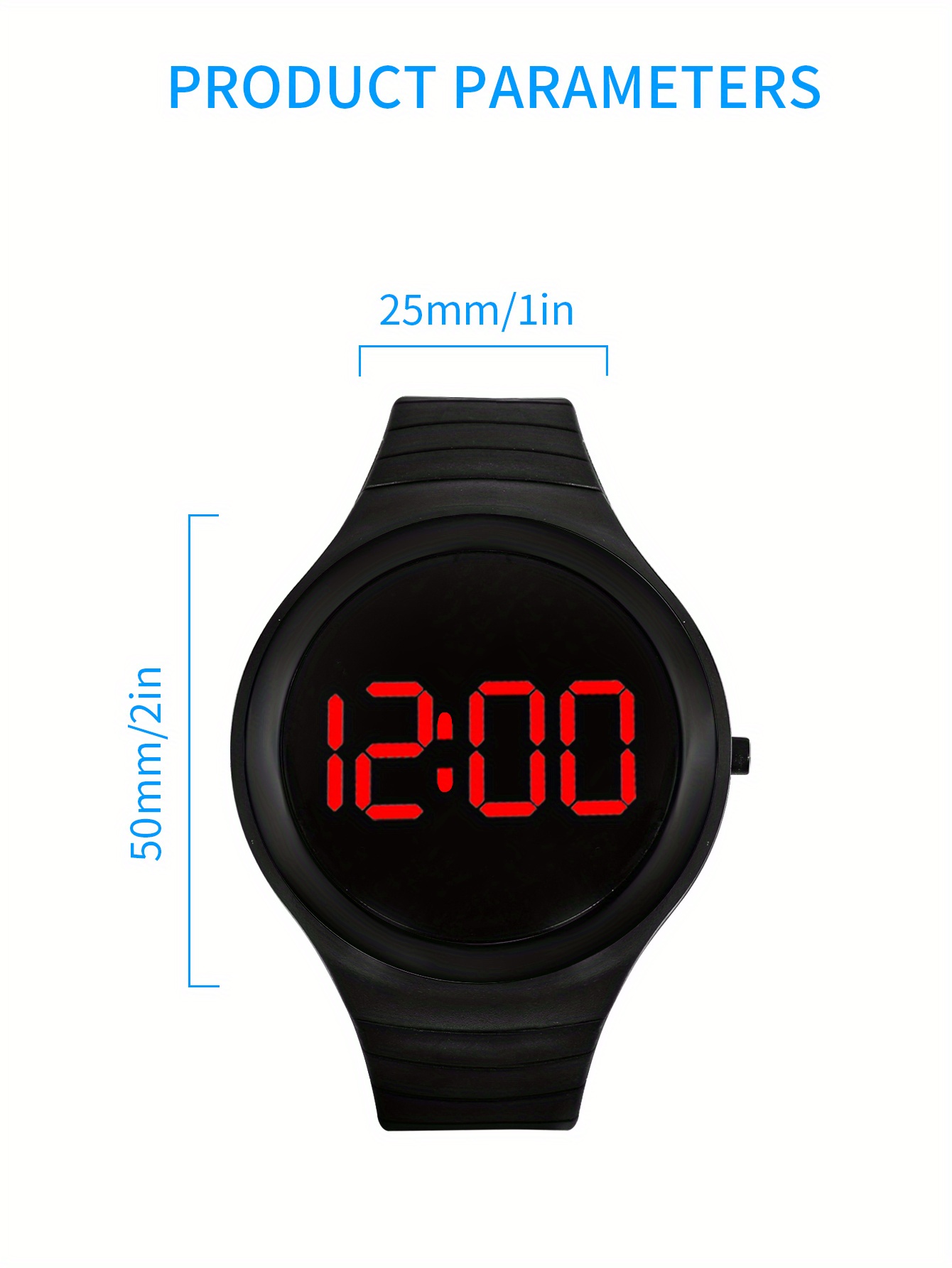 Touch clearance led watch