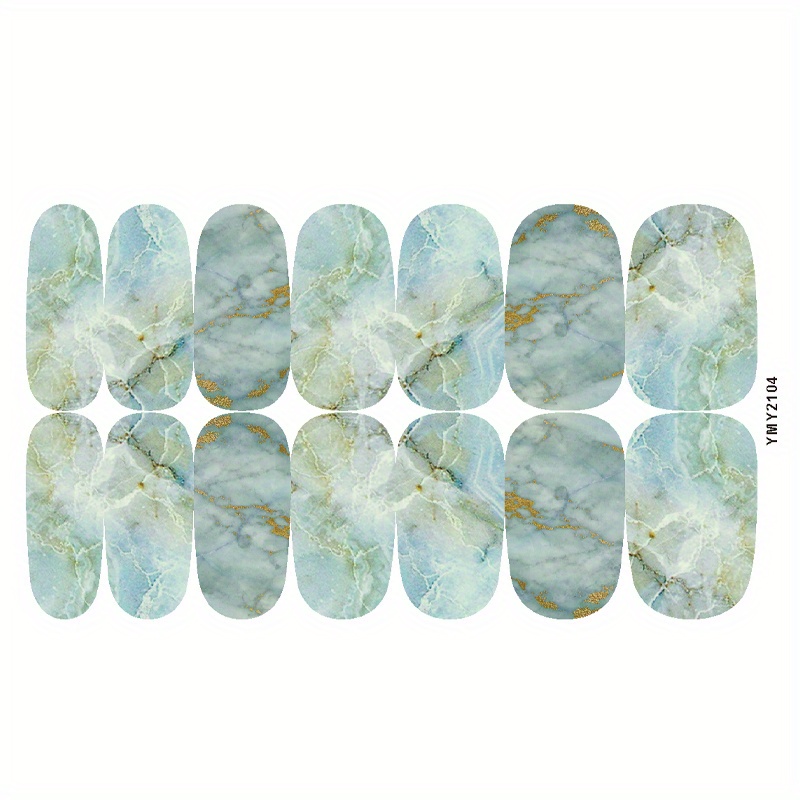Marble Self-Adhesive Nail Polish Stickers - Manicure Decoration Kit