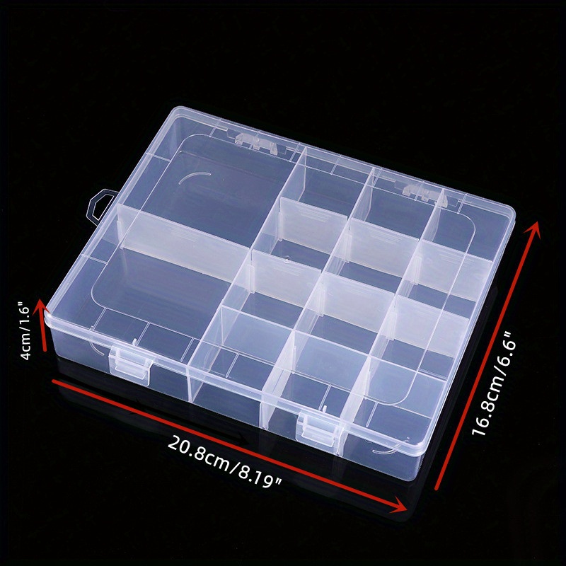 Transparent Storage Box Detachable Sewing Plastic Fishing - Temu