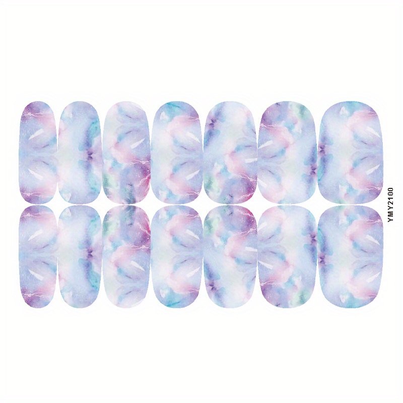 Marble Self-Adhesive Nail Polish Stickers - Manicure Decoration Kit