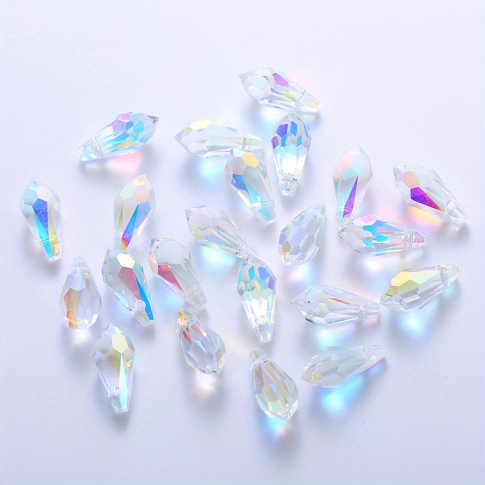 6mm Crystal/Clear AB Glass Beads-0551-34