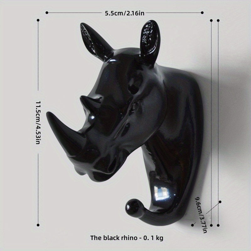 Creative Wall Decoration Hook Animal Head Hook Strong - Temu