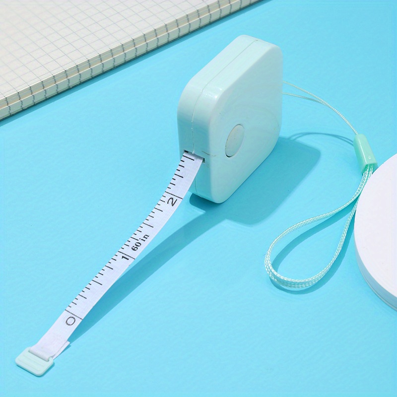 1pc 1.5m Automatic Retractable Tape Measure, Portable Mini Plastic