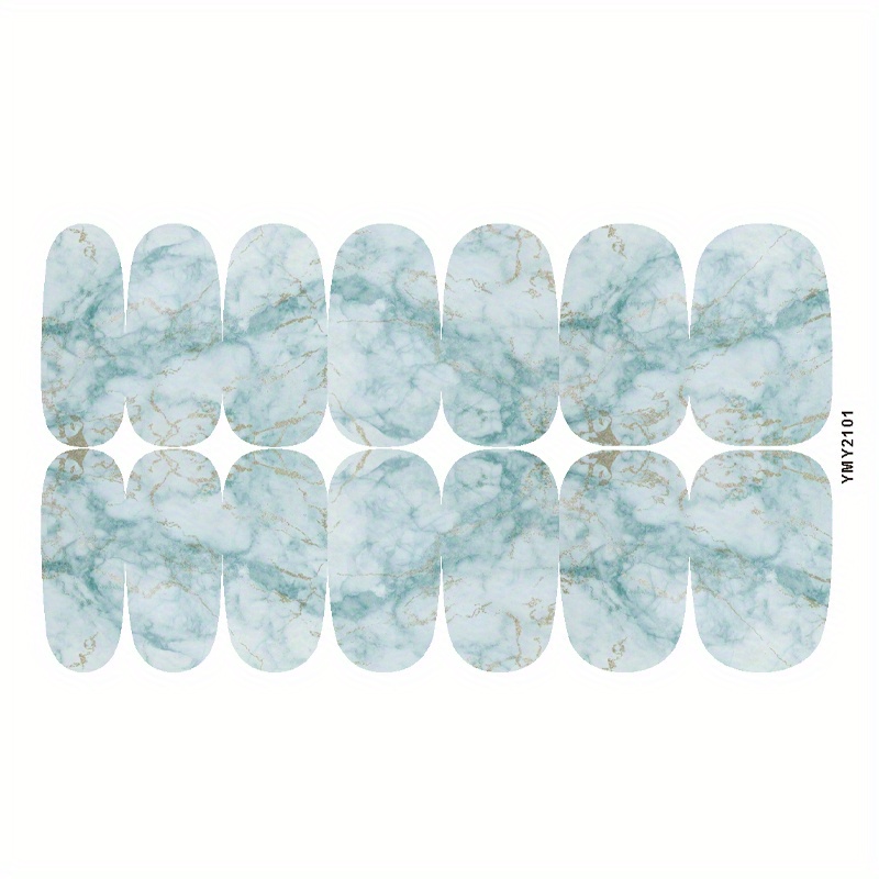 Marble Self-Adhesive Nail Polish Stickers - Manicure Decoration Kit