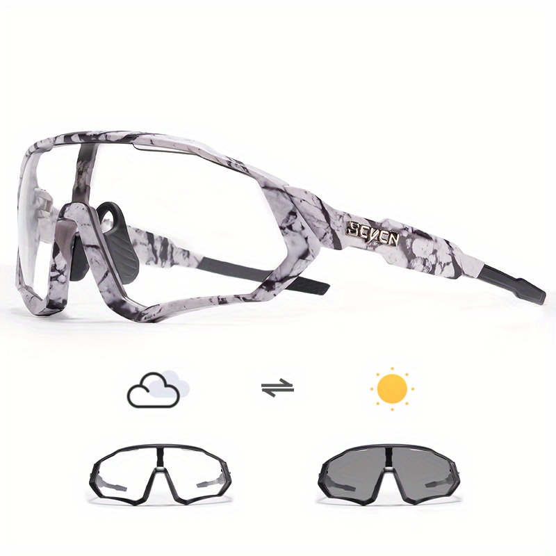 Photochromic Cycling Glasses Mountain Biking Road Cycling - Temu