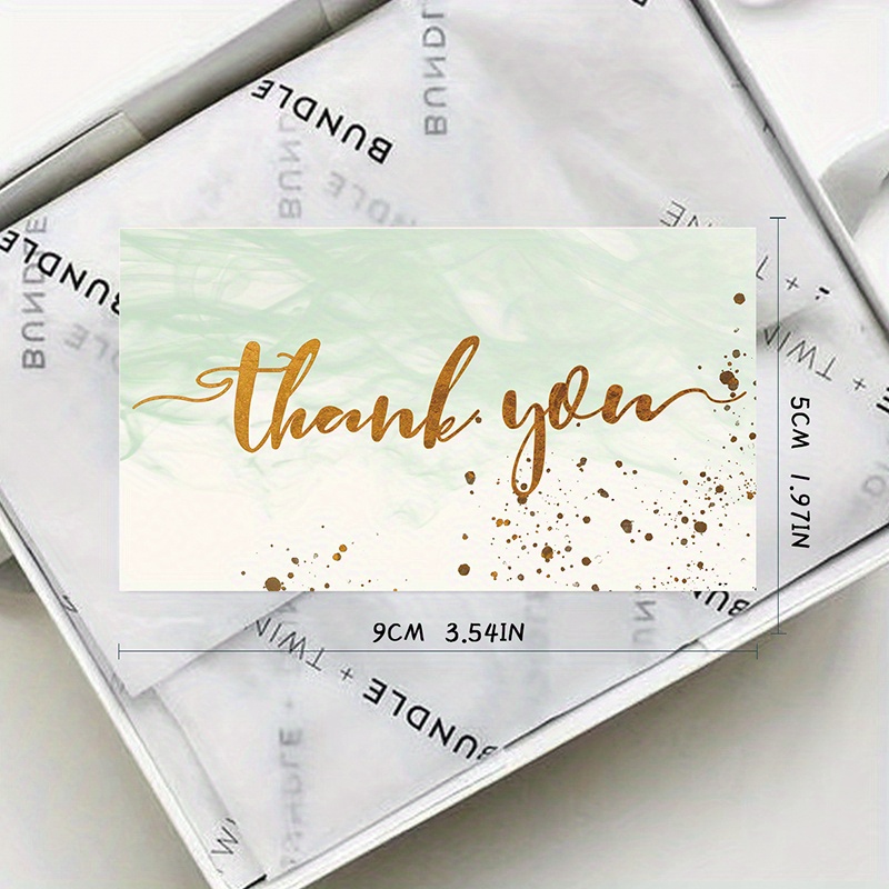 50pcs thank you cards thank you notes small business wedding gift cards christmas graduation baby shower details 5