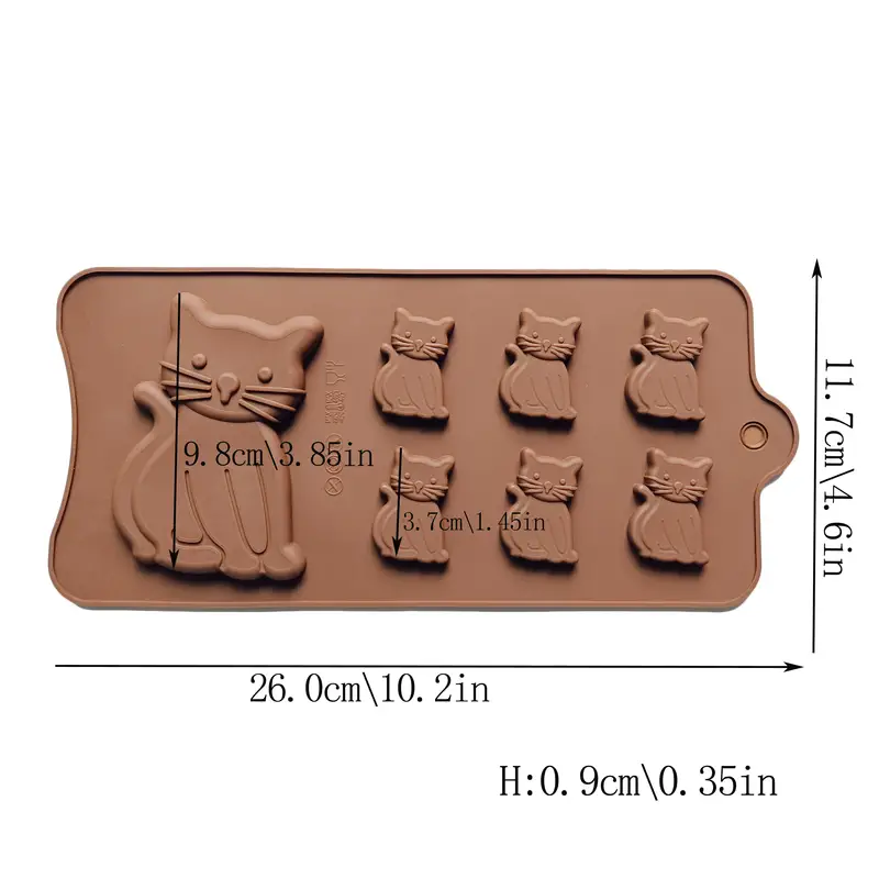 Cat Shape Ice Tray Silicone Mold, Cute Cat Ice Maker, Whiskey Ice