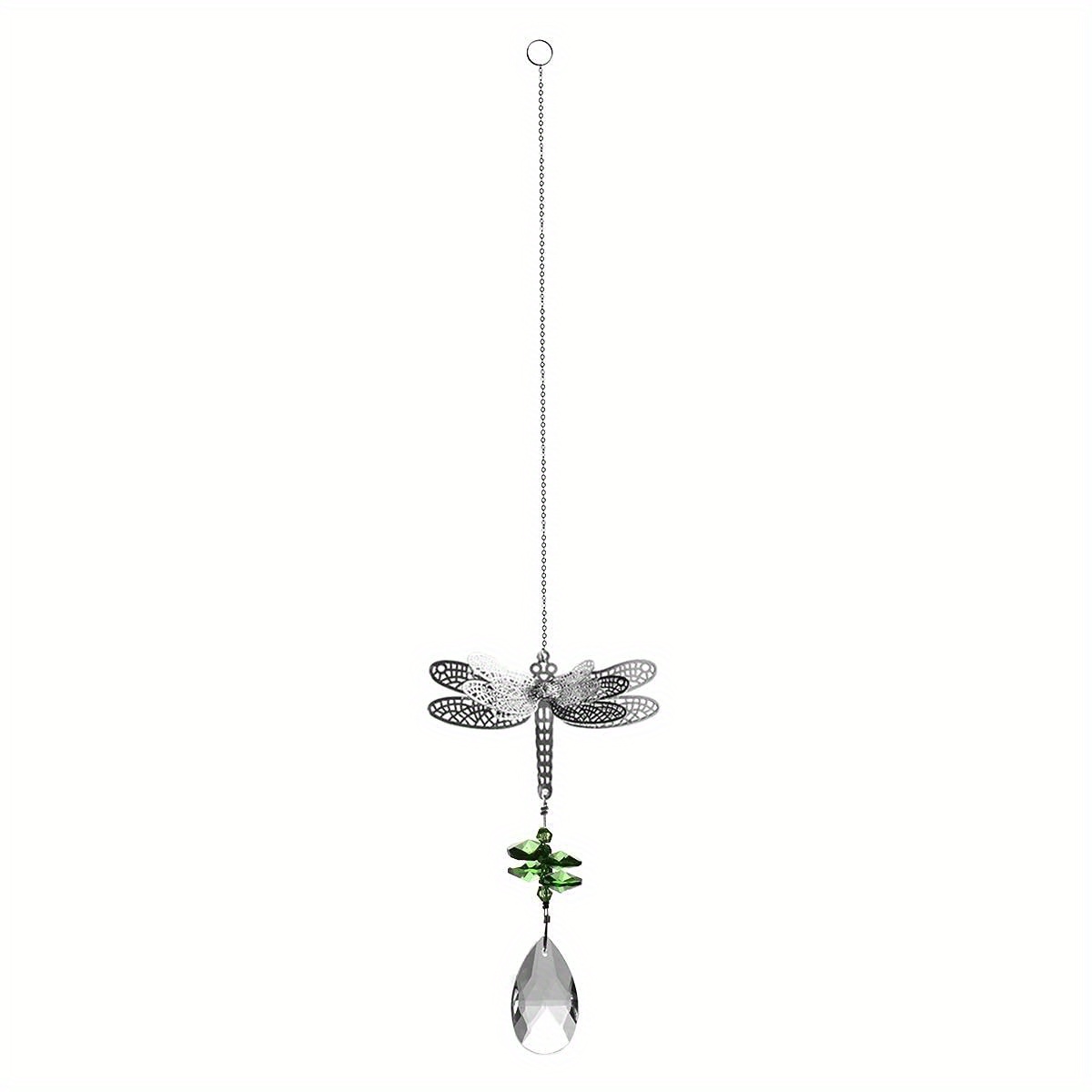 Dragonfly Crystal Pendant Colorful Hanging Ornament
