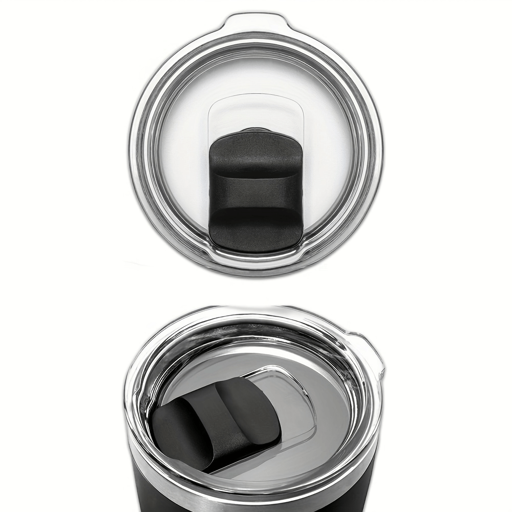 Coffee Tumbler Yeti Lids 2Pcs - Stainless Steel Tumblers Yeti Lid Insulated  Tumblers Replacement Lids for Tumblers RTIC 30 Oz Tumbler Lid- Coffee Cup