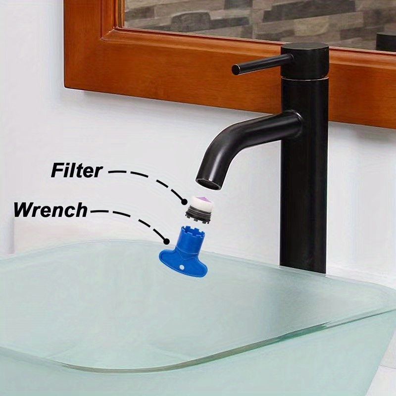 Cache robinet aérateur clé de retrait outil clé Compatible avec M