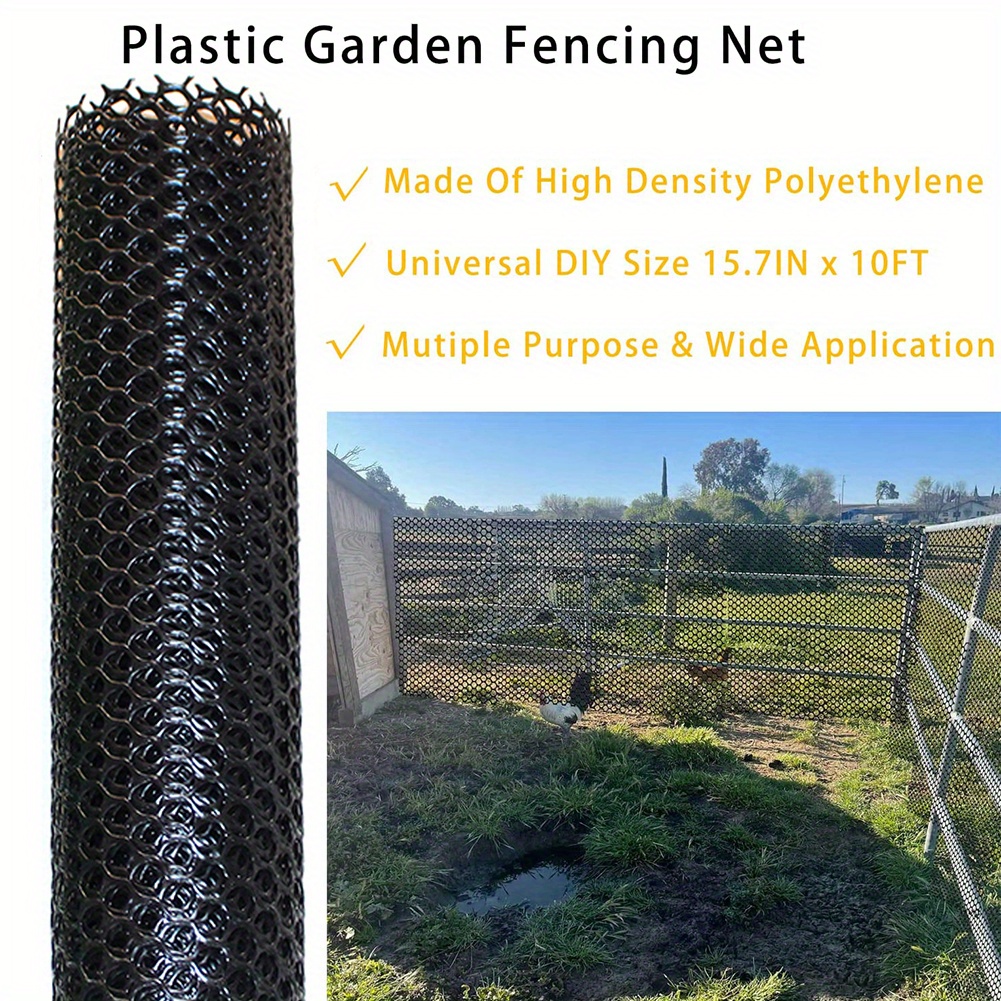 Durable Plastic Chicken Wire Fence Perfect Poultry Habitat Temu