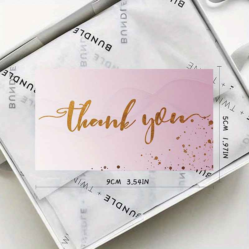 50pcs thank you cards thank you notes small business wedding gift cards christmas graduation baby shower details 1
