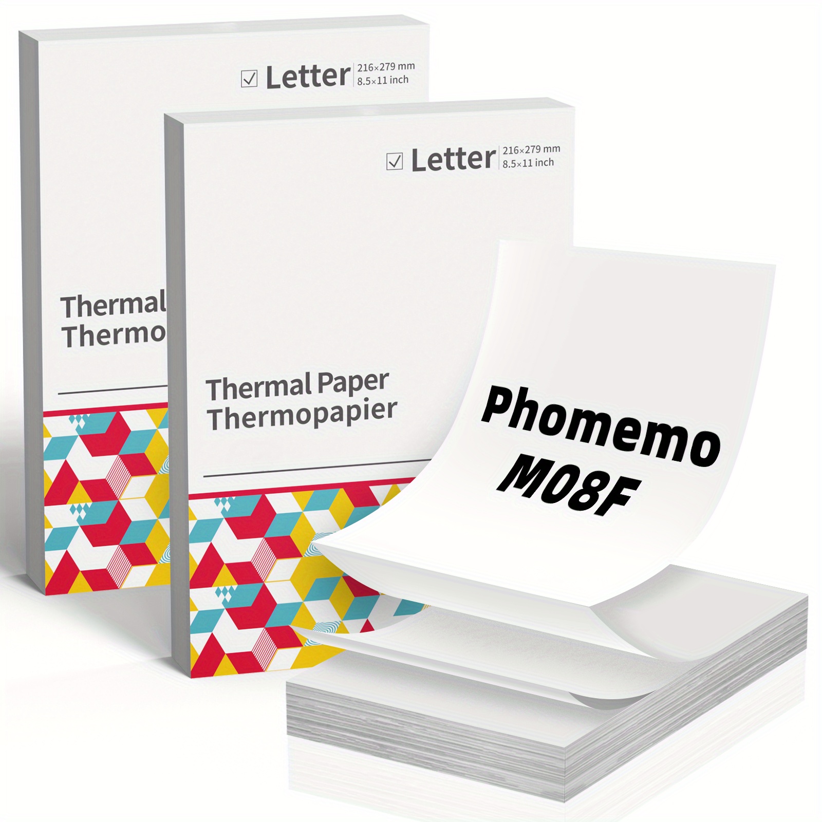 Thermal Printing Paper 8.5x11 - COLORWING Continuous Folding Paper  Compatible for HPRT MT800 MT800Q Phomemo M08F and Brother PJ762 PJ763MFi  Portable