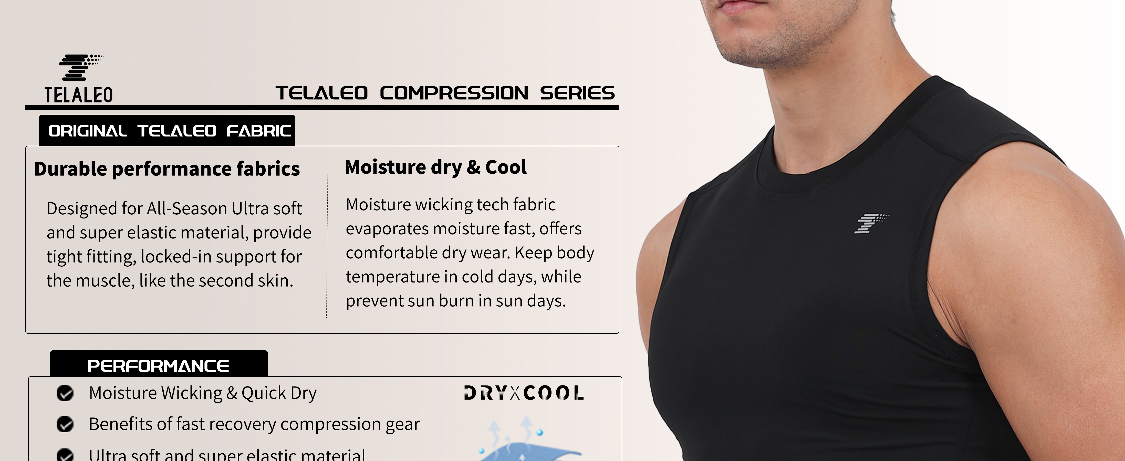 McDavid Sport Compression Tank Sleeveless Shirt, Nepal