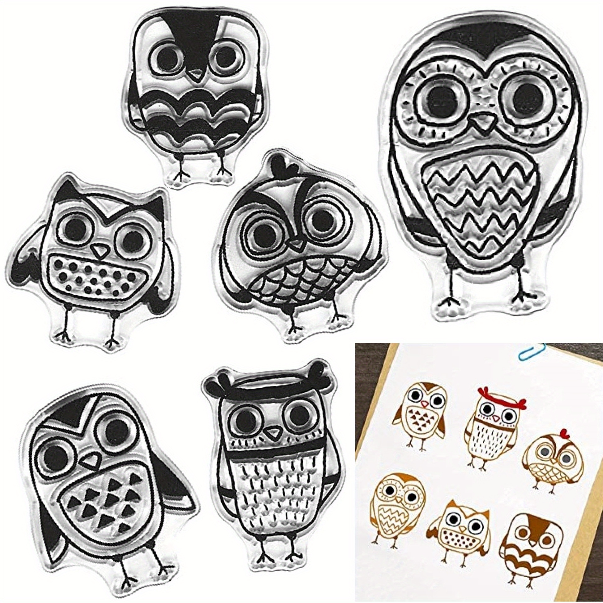 Cute Owl Stamps 