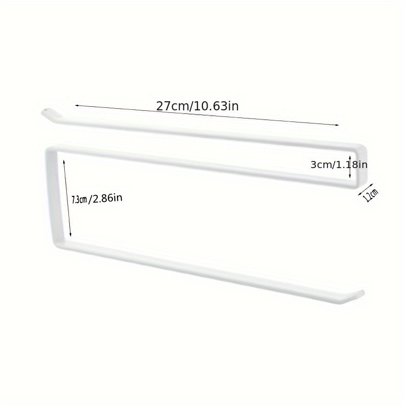 White Paper Towel Storage Rack, Cabinet Punch-free Rall Paper Rack, Napkin Paper  Rack, Plastic Wrap Storage Rack, Kitchen & Bathroom Storage Supplies  Bathroom Accessories - Temu Hungary