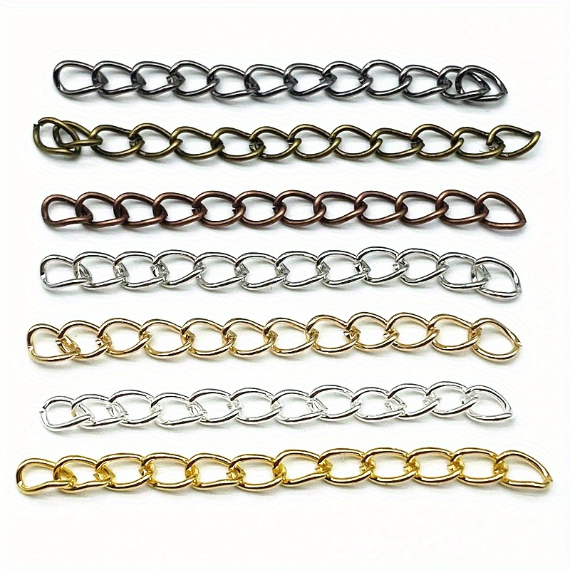 10Pcs Alloy Metal Extension Extended Tail Chains Lobster Clasps Connectors  Handmade Jewelry Making Findings Bracelet Necklaces