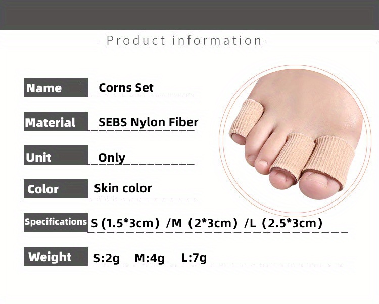 Soft Toe Separators Anti Wear Finger Sleeve Corn And Callus Remover, Foot  Care Tool - Temu