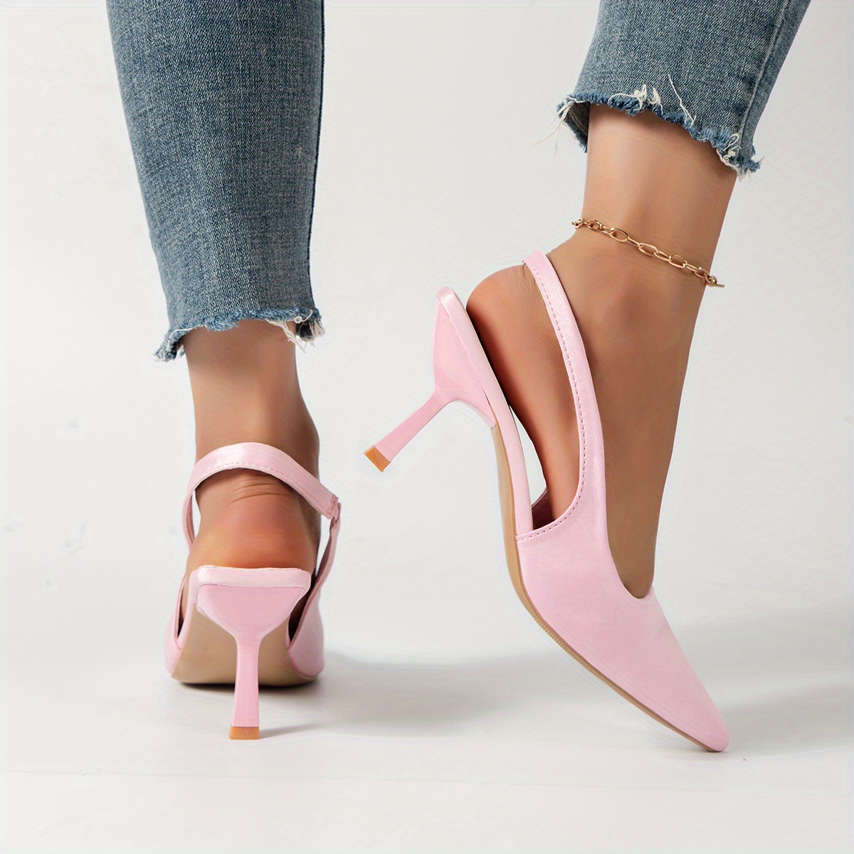 Baby pink sale stiletto heels