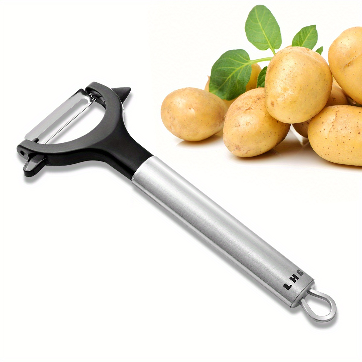 2pcs Vegetable Peeler For Kitchen, Potato Peelers For Fruit Straight Blade,  Durable Non-slip Handle