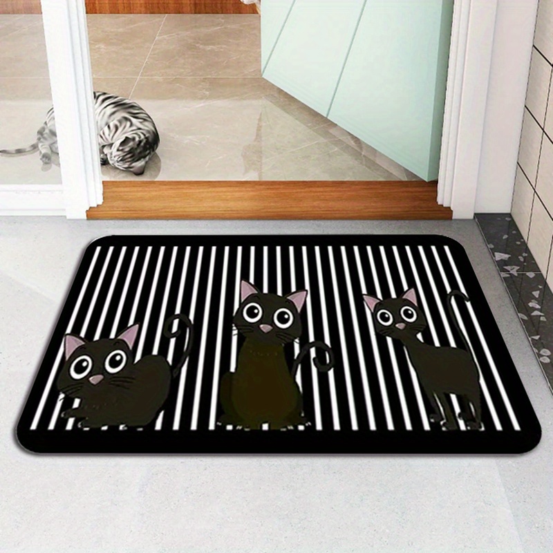 Magic Cute Cat Printed Area Rug Washable Welcome Mat Non-slip Floor Rug Mat  Perfect For Home, Living Room, Kitchen, Bedroom, Farmhouse, Hallway,  Laundry Room Rug, - Temu