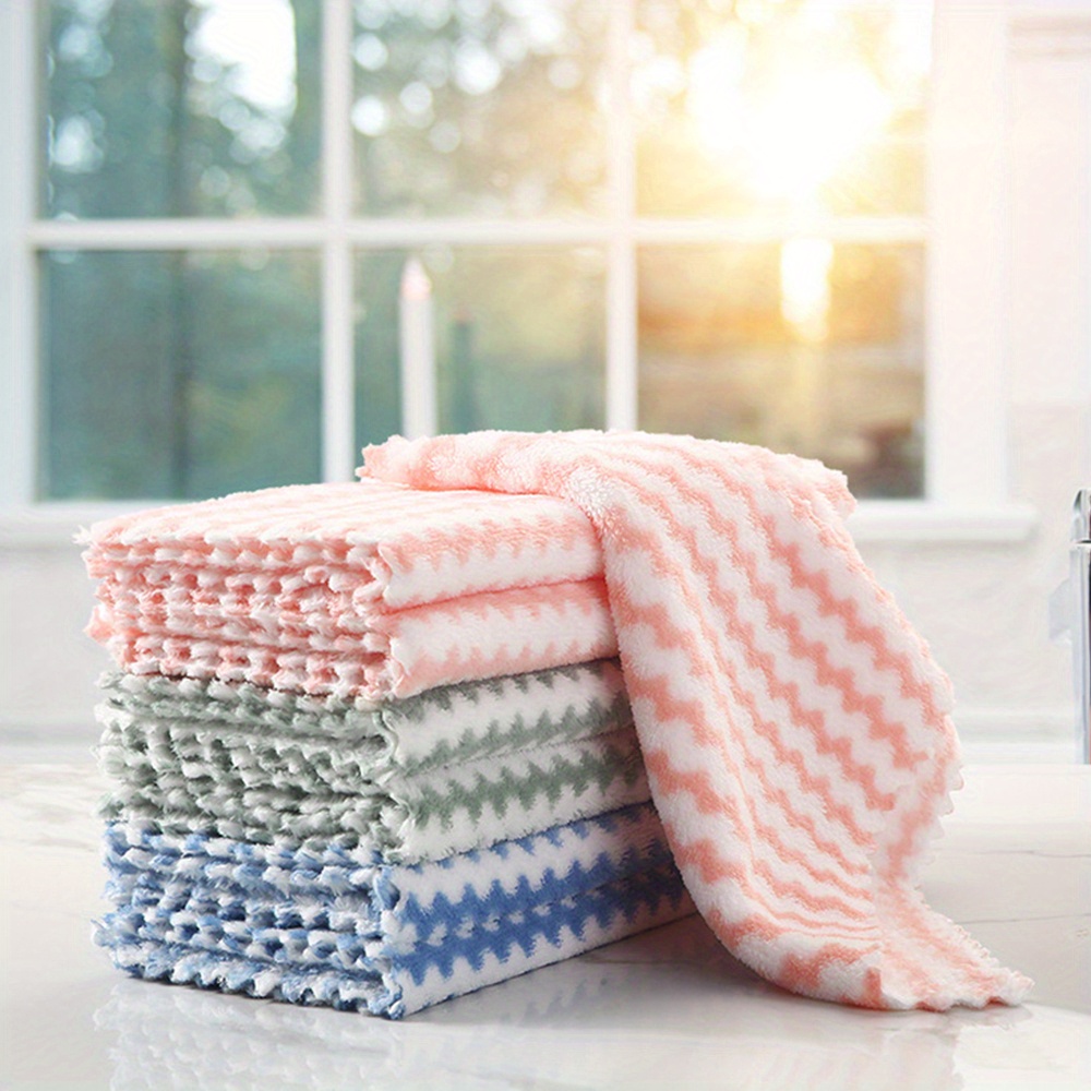 Dish Towels Highly Absorbent Cleaning Cloth Thick Fast - Temu