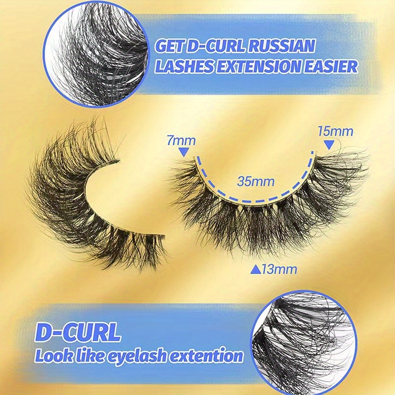 Lashes Clear Band Fluffy Thick False Lashes Natural Look Temu