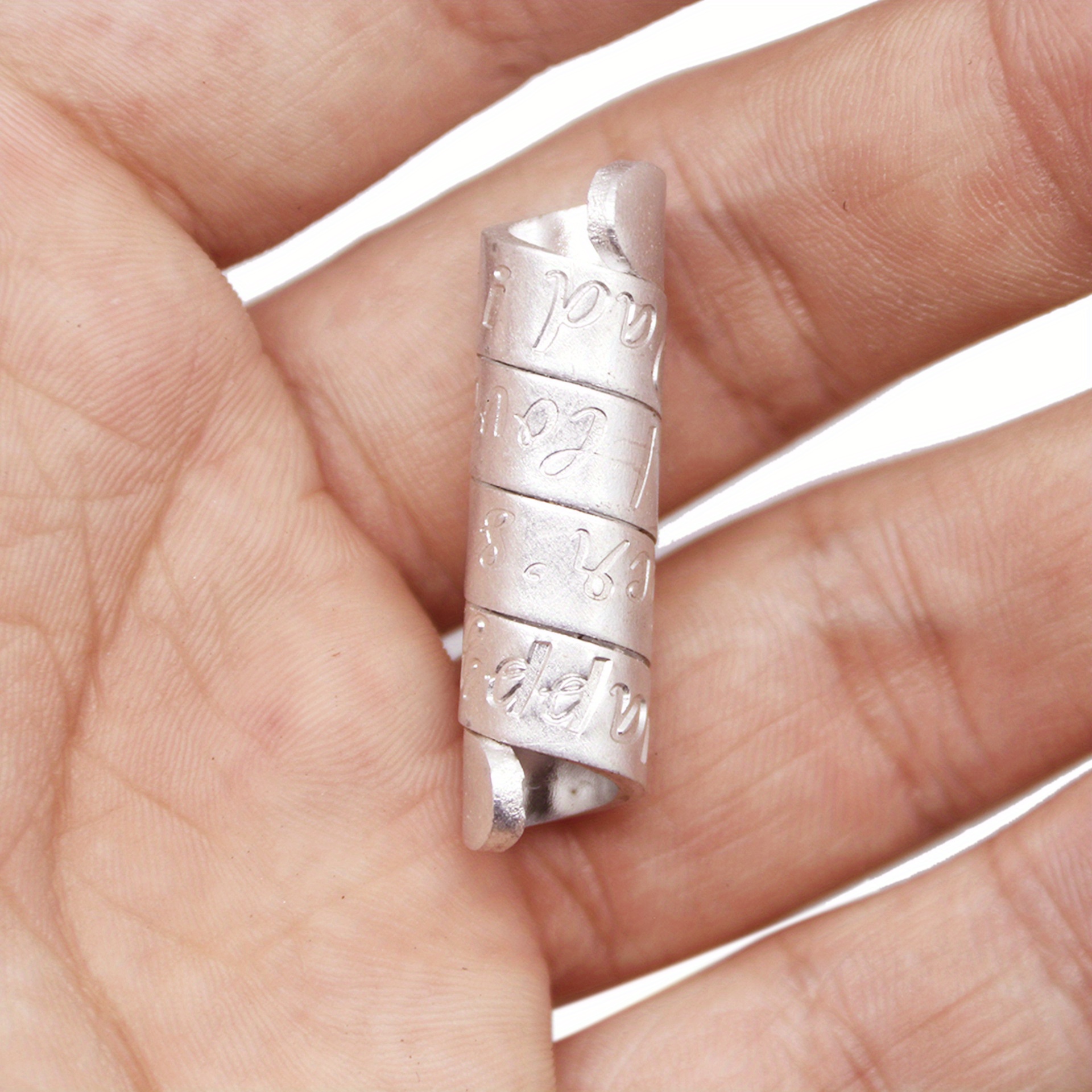 Набір для дредлоків зі скандинавськими вікінгськими рунами та  ами з великою отвором, гачком для вязання, металевий аксесуар для   з порожніми візерунками та формою  , аксесуари для   у панк-стилі для заплетеного   та бороди. детальніше 2